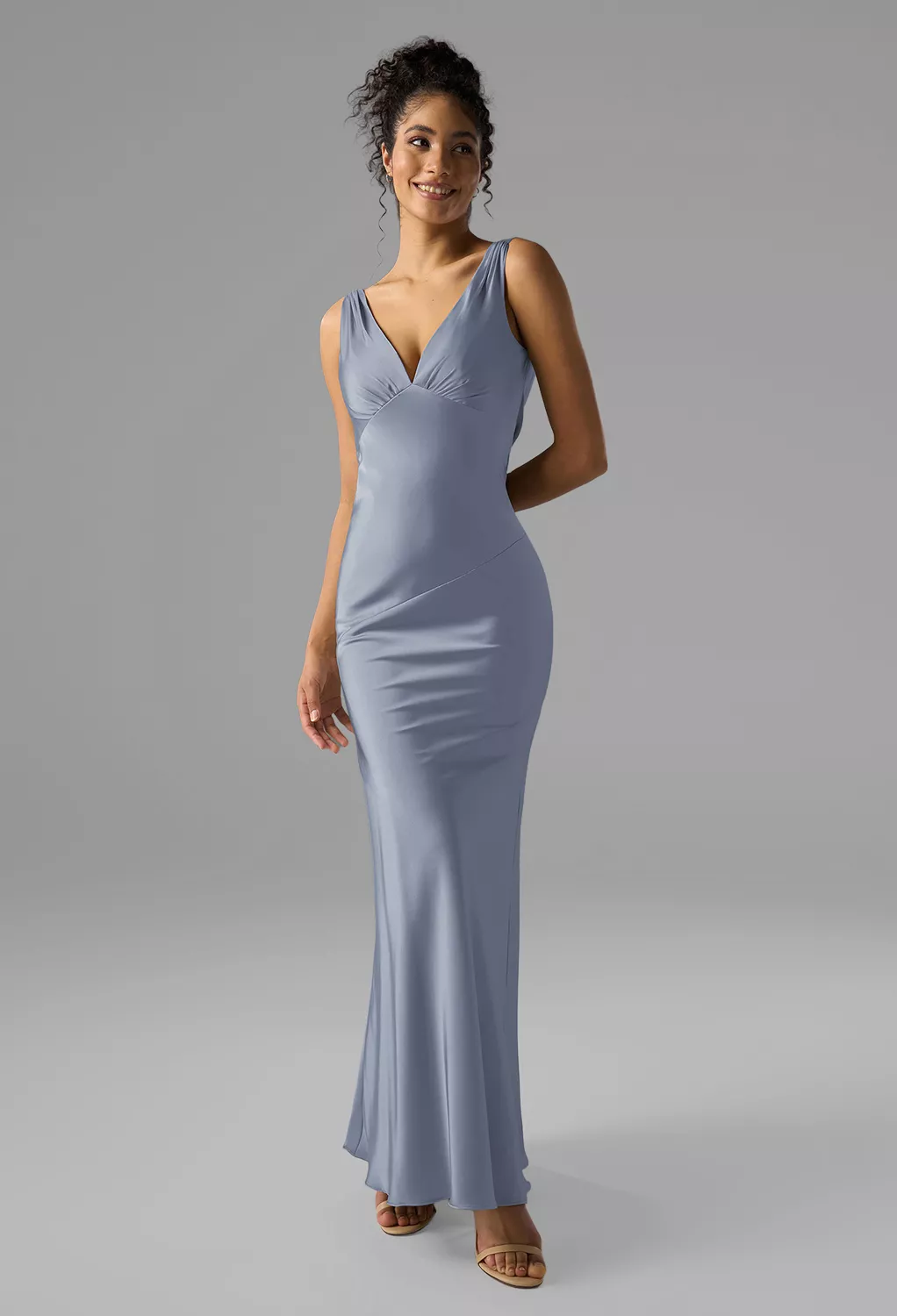 AW Rachael Dusty Blue  Bridesmaid Dresses